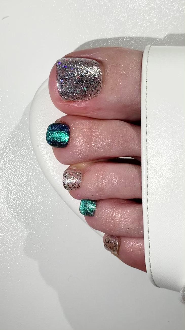 handmade press-on nails for toe