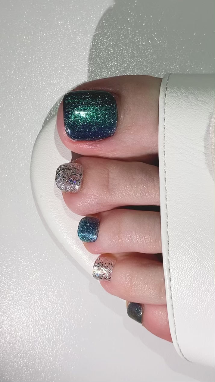 handmade press-on nails for toe